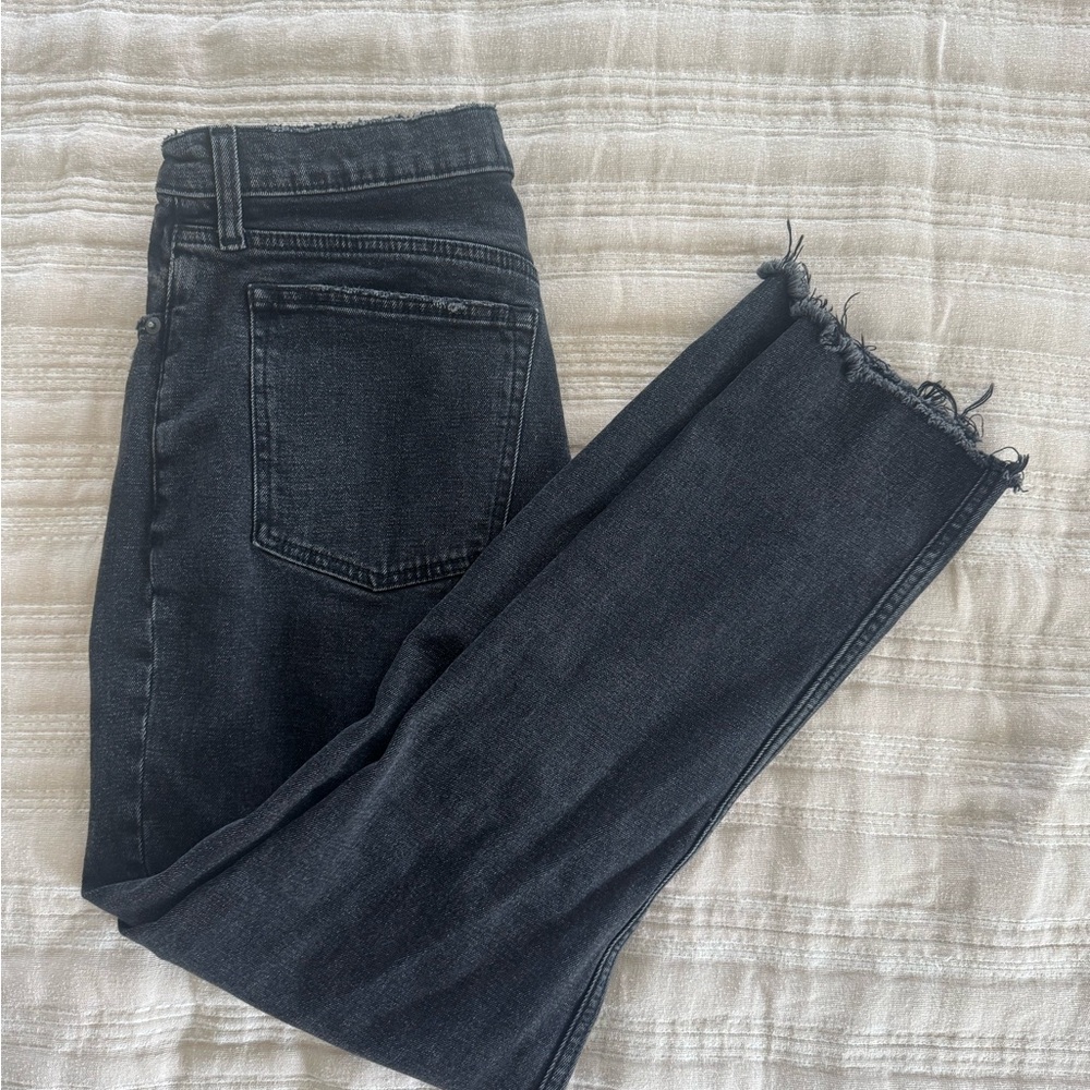 Abercrombie & Fitch Dark Gray Women's Straight Leg Jeans